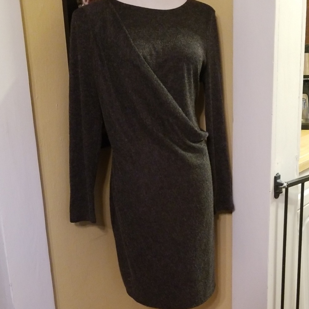 Draped Vera Wang sweater dress